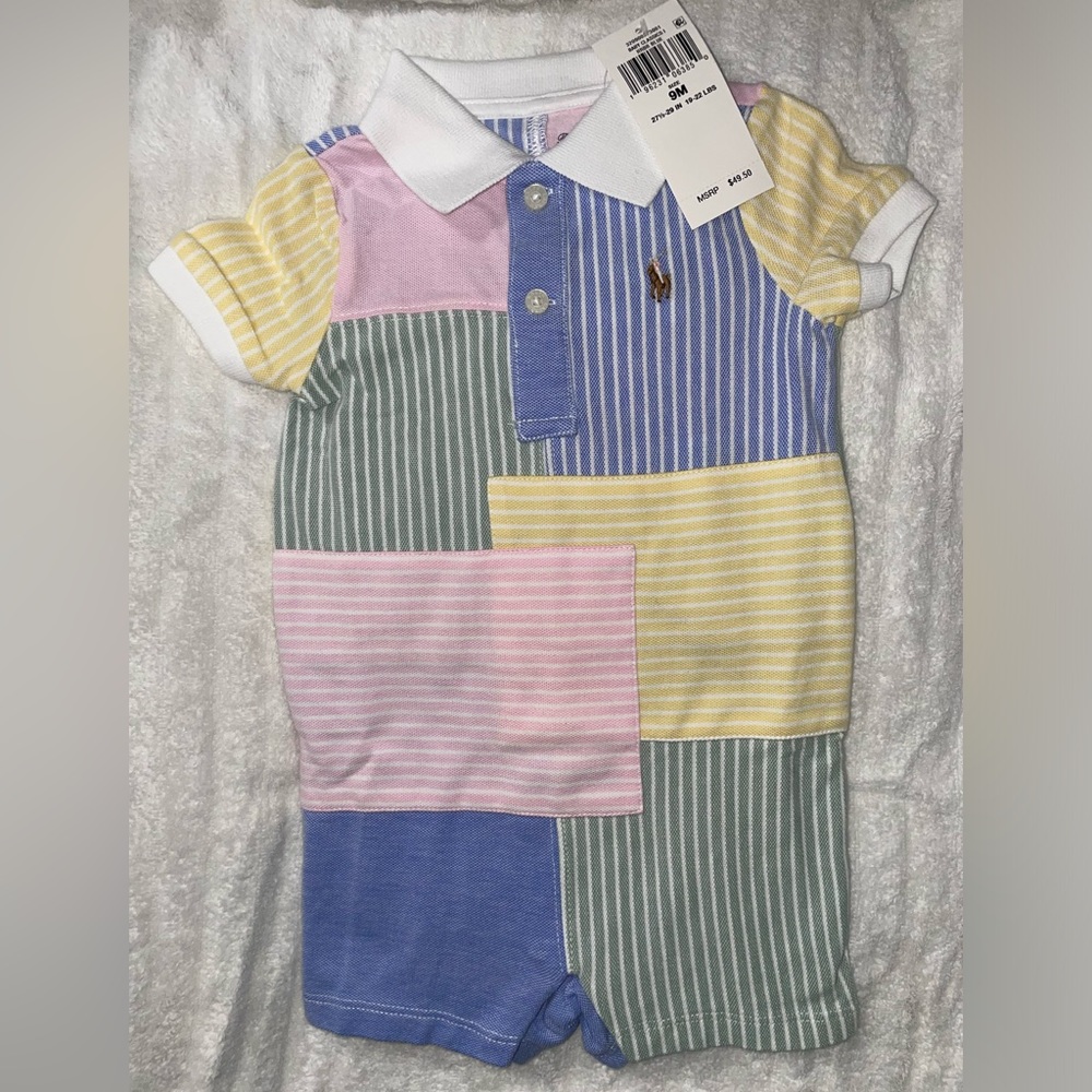 NEW| with tags| one piece |Ralph Lauren |baby outfit | baby| colorful | 9 months